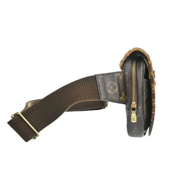 LOUIS VUITTON Bum Bag Bosphore Waist Pouch Monogram Leather Brown